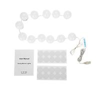 Kit de 12 Ampoules LED pour Miroir avec Gradation USB clairage de Maquillage et Habillage 5 Niveaux de Luminosit R glable Design Haut de Gamme