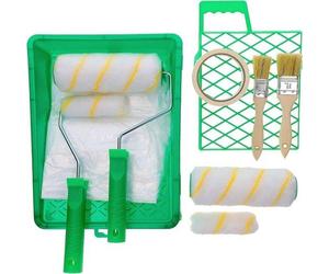 Kit de 12 pièces comprenant une règle de peinture, de la peinture murale et un pinceau