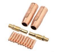 Kit de 14 consommables de soudage MIG pour torche TW 100L, pour filetage M3 en cuivre 0,6 mm-1,2 mm, diffuseur de gaz et buse de rechange (1,0 mm)