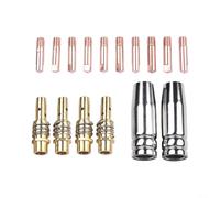 Kit de 16 consommables de soudage MB15 15AK MIG avec embouts de contact 0,6-1,2 mm, buses et supports pour torches Rilon, Riland, Jasic, Mitech et Chiry