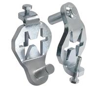 Kit de 2 charnières de portail pour poteau en T, goupilles métalliques réglables, revêtement zingué, pour portails de ferme, jardin et cour arrière, compatible avec charnières 5/8 po et 3/4 po