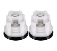 Kit de 2 clapets anti-retour en plastique pour General Pump haute pression | Lot de 2, dimensions 1,4 x 2 cm, plastique blanc, ajustement parfait, montage facile