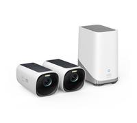 Eufy Caméra de sécurité extérieure sans fil T88713W1 Kit 4K 135° Vision nocturne 7,5 m Audio 2-voies