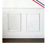 Kit de 2 moulures murales en bois Pin des Landes - Prêt à coller et peindre - Antoinette - 2 mètres - 99DECO