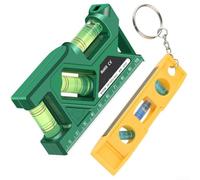 Kit de 2 niveaux pour torpilles - Aimant puissant - Petite règle 0,5 mm/m - Corps ABS - Outil de construction multi-angles de 23 cm (2 pièces)