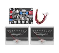 Kit de 2 panneaux de contrôle de niveau audio numérique VU Meter | niveau précis avec ce lot de 2 VU mètres avec carte pilote et rétroéclairage réglable.