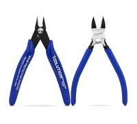 Kit de 2 pinces de précision pour bijoux : pince coupante à ressort 12,7 cm + mini pince coupante, idéal pour création de bijoux, électronique, modélisme, travaux manuels et réparation