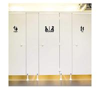 Kit de 2 stickers muraux toilettes (thinking room, et Curious man) - avec emballage - idéal cadeau