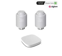 Kit de 2 Têtes Thermostatiques Connectées Universelle + Passerelle ZigBee