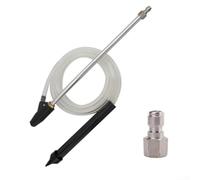 Kit de 2 tiges de sablage avec 8 buses, fixation de nettoyeur haute pression pour enlever la rouille et la peinture, construction en plastique pour bricolage et nettoyage professionnel (style 1)