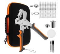Kit de 200 œillets en acier inoxydable (diamètre 6 mm et 10 mm) pour le cuir, les tissus et les bâches