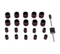 Kit de 22 tambours de ponçage avec tiges pour outils rotatifs, manchons abrasifs, têtes de meulage, mandrins pour le polissage du métal et du bois, tambours 8 x 13 mm, 13 x 14 mm, tige de 3 mm