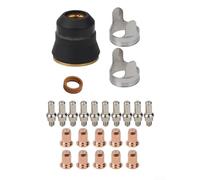 Kit de 24 consommables plasma pour PT60 IPT60 JASIC PRO, 1,0 mm, embout de buse d'électrode, entretoise, guide d'entretoise, pièces de rechange