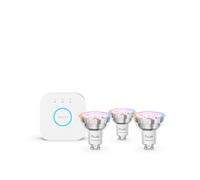 Philips Hue – Kit 3 ampoules connectées GU10 4,7W (équiv. 50W) Blanc et couleur