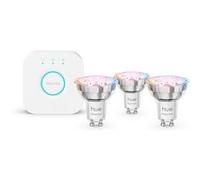 Philips Hue – Kit 3 ampoules connectées GU10 4,7W (équiv. 50W) Blanc et couleur