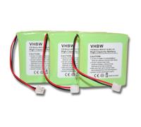 Kit de 3 batteries NI-MH 600mAh 2.4V pour Audioline SLIM DECT 500 etc. remplace 5M702BMX / GP0827 / GP0845