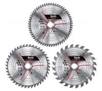 Einhell Kit de 3 lames de scie 250 x 30 x 3,2 mm – 24/42/60 dents