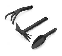 Kit de 3 Outils de Jardinage en Composite avec Fibre de Verre - Transplantoir, Cultivateur et Serfouette - Outils de Jardin Légers