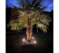 Kit de 3 spots led encastrés solaires inox