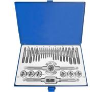 Kit de 30 outils de coupe de fil en acier inoxydable de haute qualité, spécialement conçu pour les filetages fins, métriques, M3-M12, dans un coffret métallique