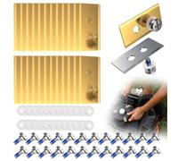 Kit de 36 pièces de lames de rechange en titane robuste compatibles pour tous les modèles de tondeuse robot Luba et YUKA de Mammotion, avec vis et rondelles (or36pièces)