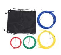 Kit de 4 Bandes de cintrage de Tubes en cuivre intégrées de 4 m, 1/4", 3/8", 1/2", 5/8", Ensemble de cintreuses de tuyaux PE AC à Code Couleur avec Sac pour Extension de Tube de