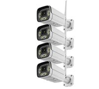 Kit de 4 caméras RobiCam Bullet iCSee, Wi-Fi, 5 Mpx