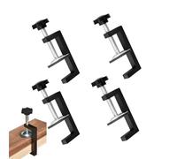 Kit de 4 Pinces 10-57 Mm C, Pince de Table, Pince À Vis Réglable avec Patin en Caoutchouc Antidérapant, Pinces À Visser Petites C Réglables, Pinces À Souder pour le Travail du Bois