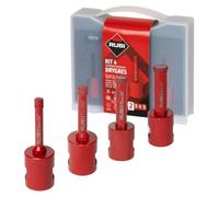 Kit de 4 trépans diamantés mini drygres premium - RUBI - 51939