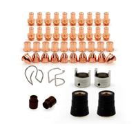 Kit de 48 consommables plasma pour lampe torche Eastwood 60 A CB70, buse d'électrode, bague tourbillonnante, guide à ressort, ensemble de pièces de rechange