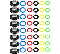 Kit de 48 Joints toriques pour Nettoyeur Haute Pression - 6 Tailles - Filtre en Acier Inoxydable pour nettoyeurs Haute Pression, Pompe, Tuyau, Pistolet, Baguette et Lance