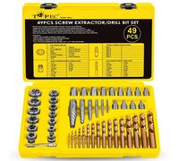 Kit de 49 pièces pour extracteurs de vis, ensemble professionnel pour le retrait de vis