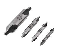 Kit de 4pcs Forets à Centrer HSS 60° Ø 1/2/2.5/5mm pour Métal