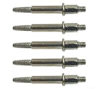 Kit de 5 pierres à aiguiser pour tronçonneuse avec meulage pour le polissage du métal, du bois et du jade, outils d'entretien compact et portable, finition argentée, 5 pièces (10 racines)