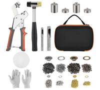 Kit de 500 œillets (diamètre 6 mm et 10 mm) avec outil de perçage pour bâche, tissu, cuir, travaux de bricolage