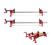Kit De 6 Colliers De Serrage 3/4" Pour Bois, 4 Colliers à Dégagement Rapide + 2 Tuyaux Acier 60 cm Colliers De Serrage Pour Meubles Et Travaux De Menuiserie