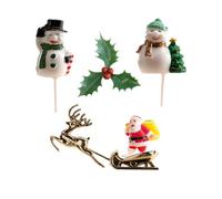 Kit De 6 Décorations Pour Bûche De Noël Taille Unique Multicolore