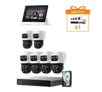 kit de 6 eufy Système de sécurité NVR PoE S4 Max + Smart Display