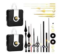 Kit de 6 mécanismes d'horloge silencieux, kit de montage pour artisans, | Kit de remplacement pour horloge d'atelier ABS essentiel
