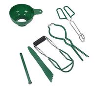 Kit de 6 pièces de mise en conserve en acier inoxydable, entonnoir, pince à bulles ocal, lève-couvercle magnétique, ensemble de fabrication de confiture pour la