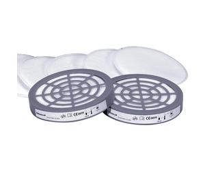 Kit de 6 pré-filtres P2 et 2 adaptateurs pour demi-masque série M6000 JUPITER DELTA PLUS-M6000EPREP2R