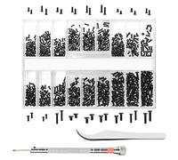 Kit de 630 petites vis de réparation avec tournevis pour lunettes, ordinateur portable, bijoux - Pratique et facile à transporter