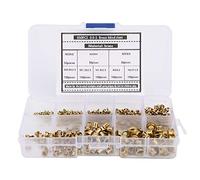 Kit de 650 Œillets et Rivets en Laiton, Œillets Métalliques Creux pour Tissu et Cuir - Rivets Aveugles en Fil Métallique Flexible pour Confection de Vêtements et Accessoires