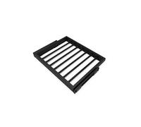 Kit de 7 tringles à pantalon et cadre coulissant à fermeture douce pour armoires, réglable, module 600mm, Noir texturé