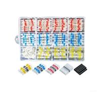Kit de 800 connecteurs étanches à souder (800 pièces) | Gamme 26-6 AWG incluse, 7 tailles de code couleur, boîte de rangement transparente, pour tous les projets