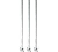 Kit de 9 poteaux universels Alberts, soudés directement contre le panneau, à visser, longueur 1150 mm, poteaux 30 x 30 mm