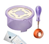 Kit de à cacheter, chauffe- Kit de lettres, pot de fusion de four, kit de | Cuillère à sceau de pour lettre d'enveloppe de mariage, cartes d'invitation, cartes de vœux, artisanat, s