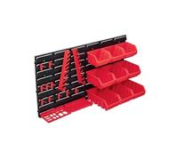 vidaXL Kit bacs de stockage et panneaux muraux 34 pièces