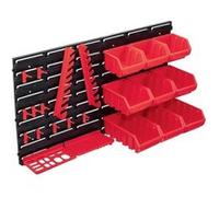 vidaXL Kit bacs de stockage et panneaux muraux 34 pièces
