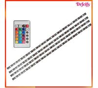 Kit de bandes lumineuses LED - AKOZON - 4x50cm USB - Multicolore - 2 m - Télécommande